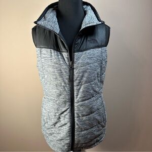 The North Face Heathered Gray‎ and Black Jacket